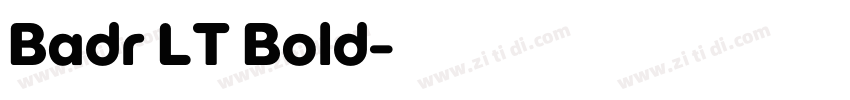 Badr LT Bold字体转换